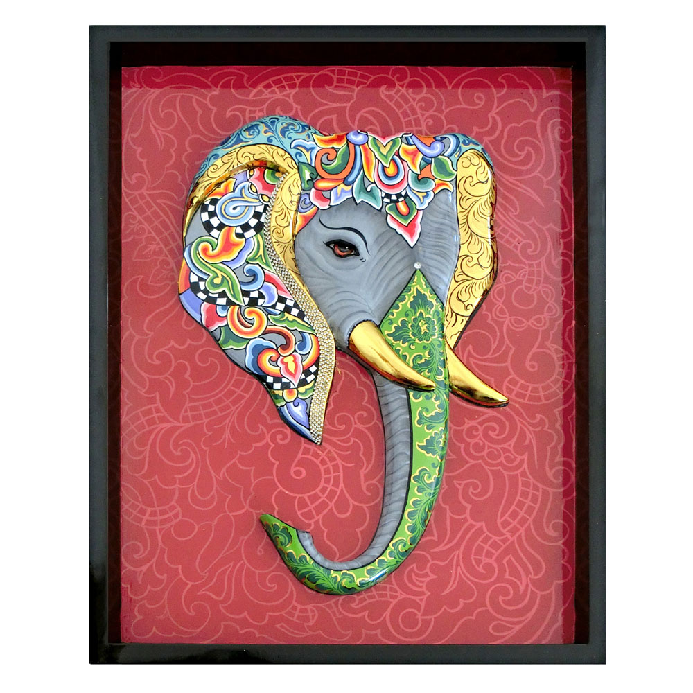 102194 Toms Drag Art Reliefbild Elefant