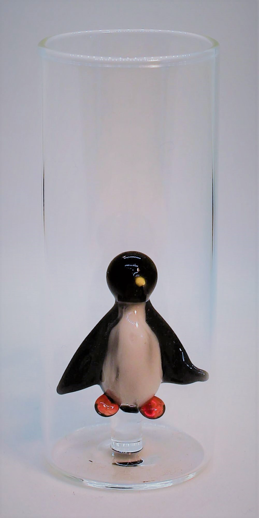 Domglas-Schnapsglas-Pinguin