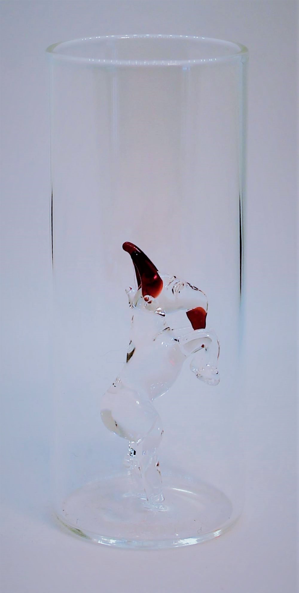 Domglas-Schnapsglas-Geissbock-rotes-Horn-seite